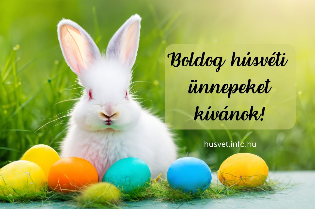 boldog húsvéti ünnepeket kívánok, nyuszi, tojások
