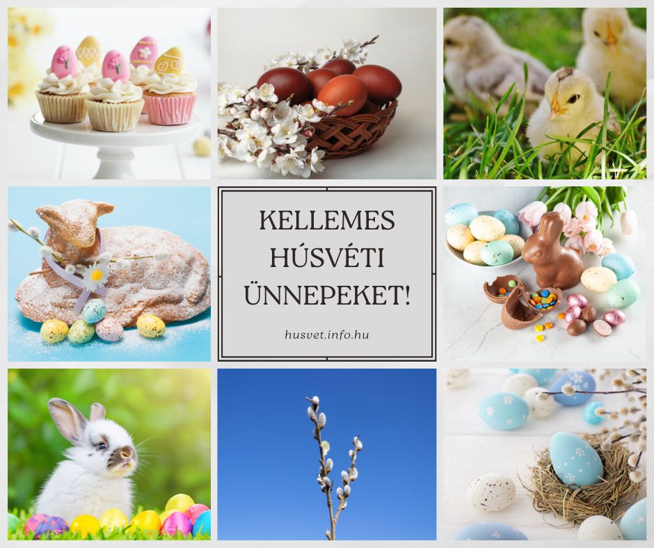 húsvéti képeslap montázs kellemes húsvéti ünnepeket