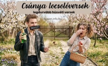 Vicces húsvéti locsolkodás: cenzúrázott locsoló fiú és elborzadt lány egy tavaszi kertben. Kreatív illusztráció csúnya locsolóversekhez és humoros húsvéti tartalmakhoz.