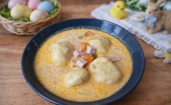 penteli gombócleves húsvéti leves sonkaléből maradék sonkából