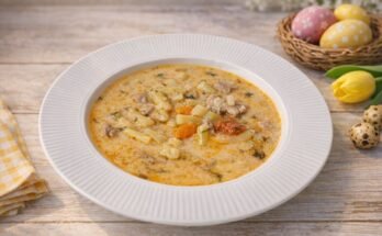 Kapros húsvéti palócleves sertéshúsból háziasan