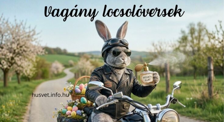vagány motoros húsvéti nyúl kölnivel locsolkodáshoz